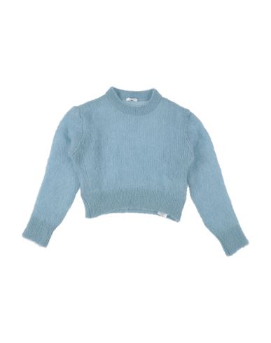 L:ú L:ú By Miss Grant Kid Girl Sweater Sky blue Size 10 Wool, Polyamide, Elastane