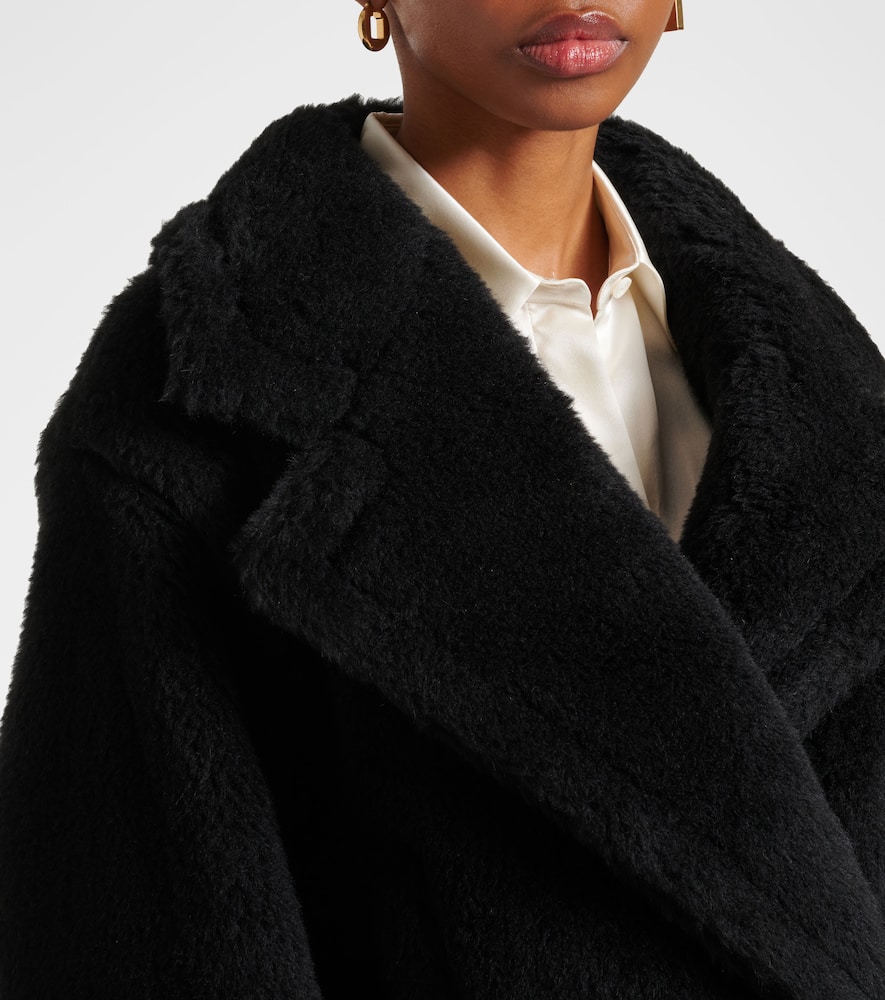 Oggeri alpaca, wool, and silk teddy coat