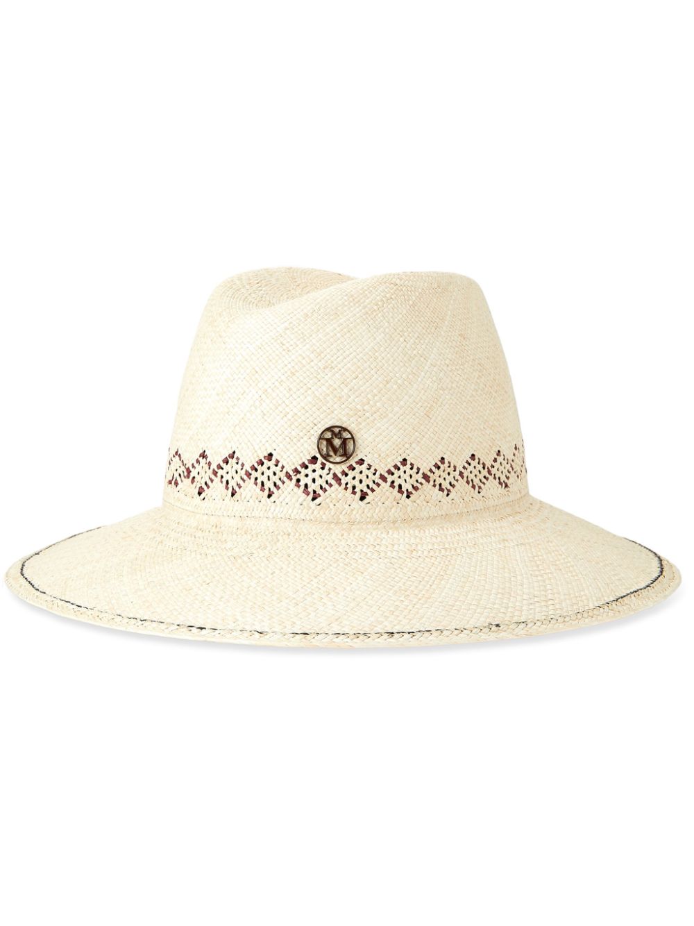 Kate interwoven-design hat - Neutrals