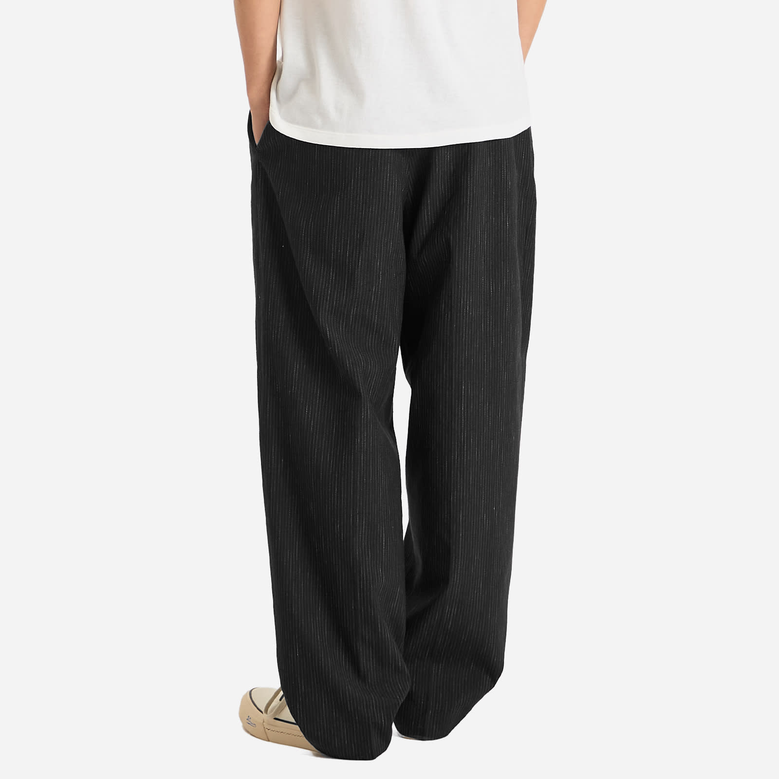 Visvim Men's Russo Relaxed Tailored Trousers in Black