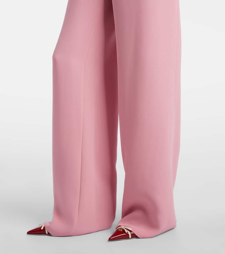 Silk wide-leg pants