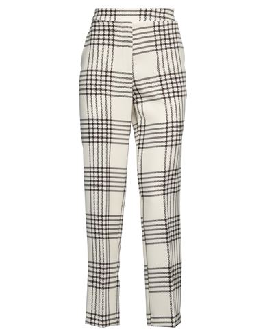 Woman Pants Cream Size 2 Polyester, Elastane