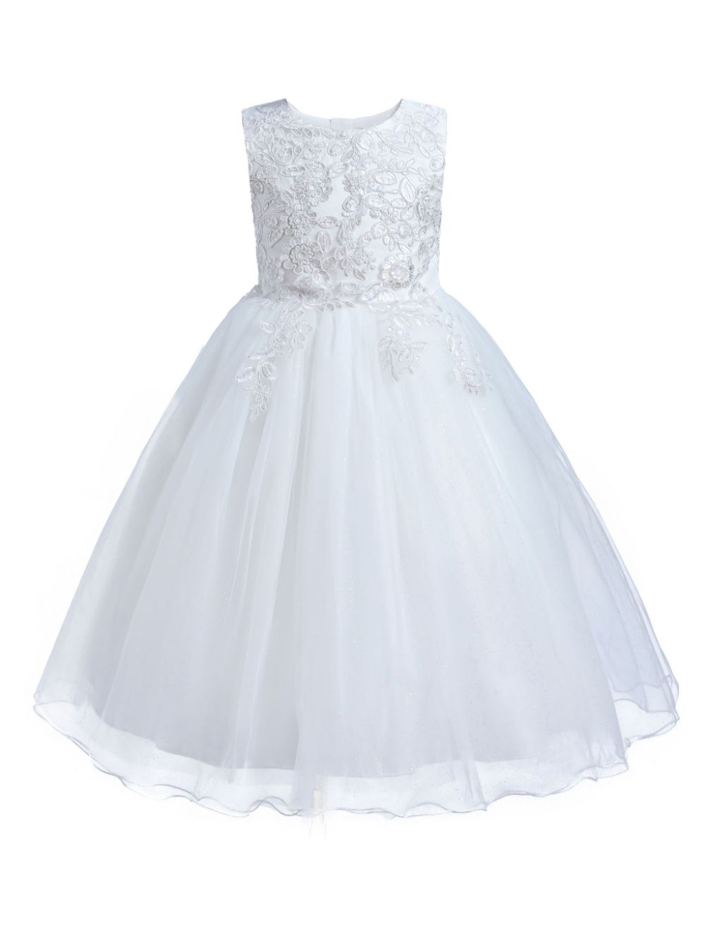 Halsey embroidered dress - White