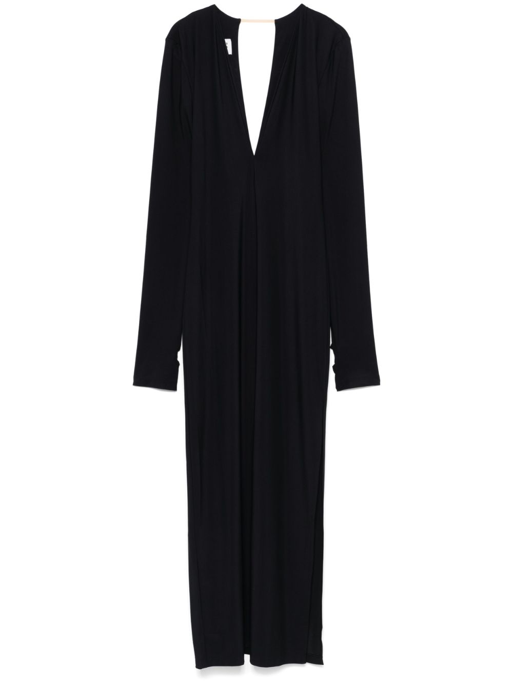 V-neck maxi dress - Black