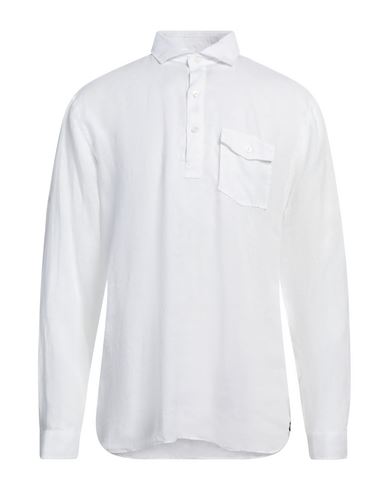 Lardini Man Shirt White Size XL Linen