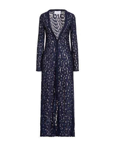 Woman Overcoat & Trench Coat Navy Size 6 Polyamide