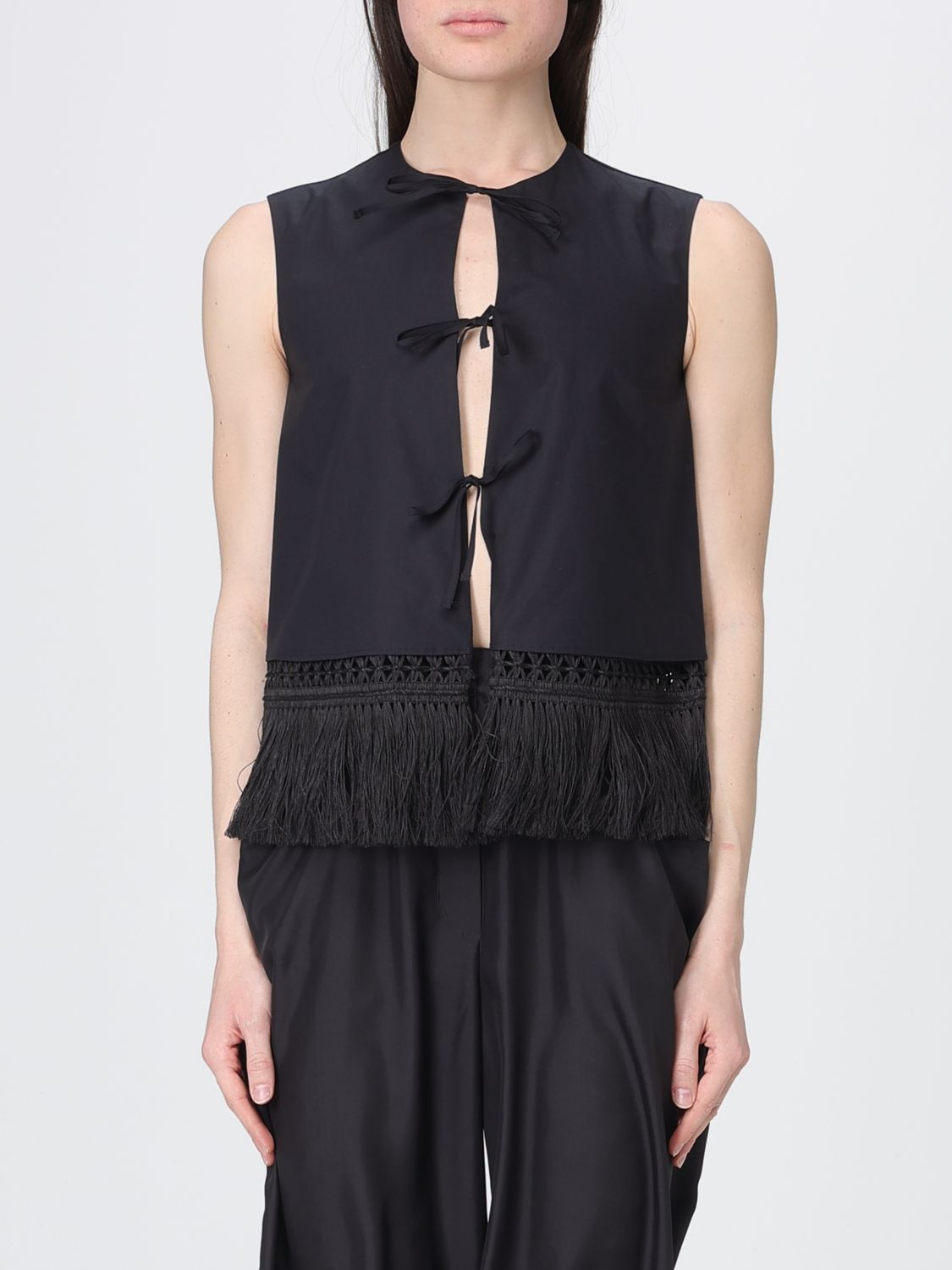 Waistcoat Woman color Black