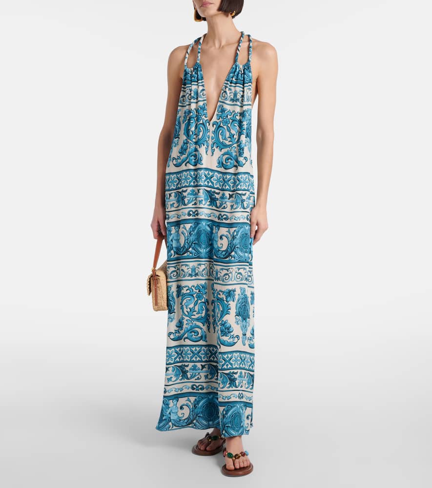 Satin maxi dress