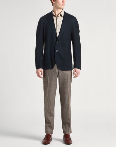 Man Blazer Midnight blue Size 44 Cotton