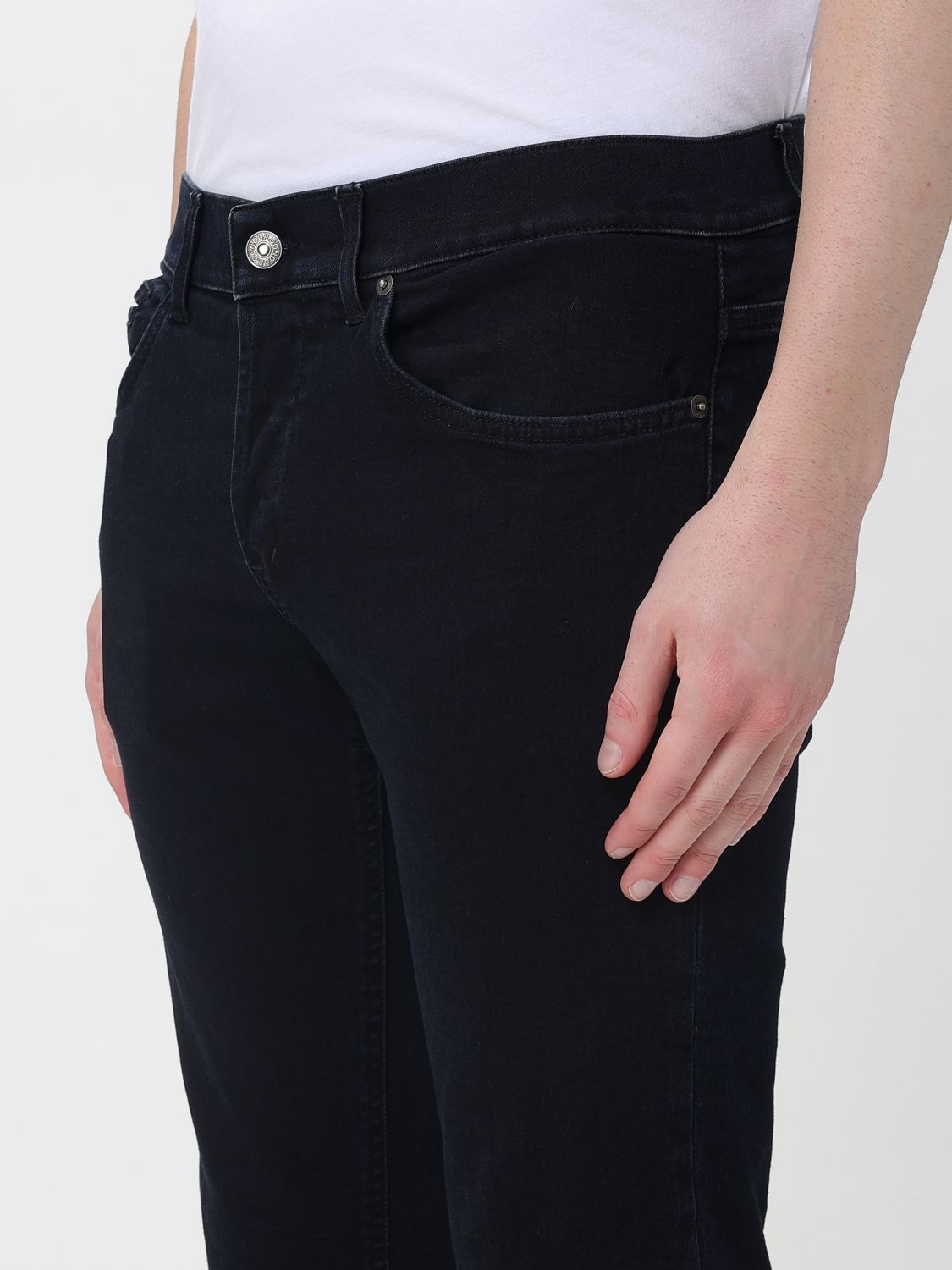 Pants Men color Blue