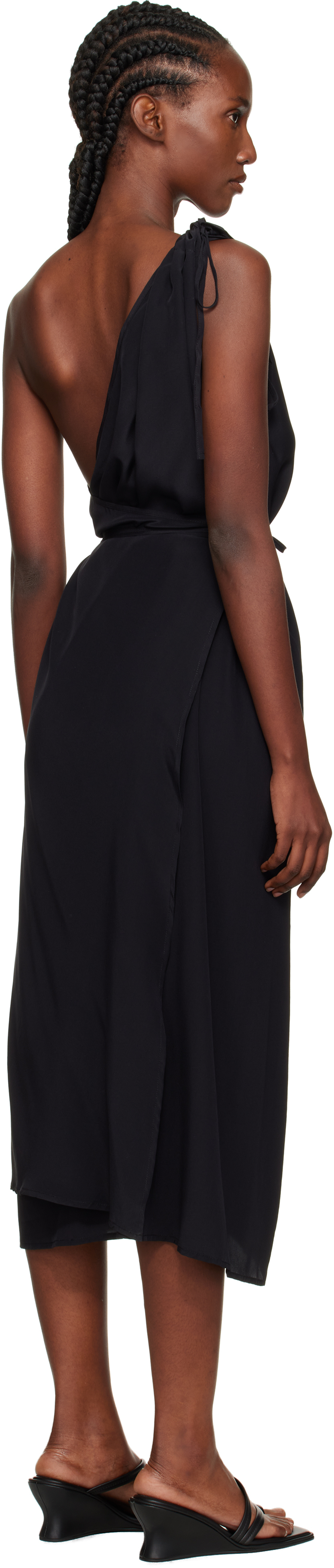 Black View Midi Dress