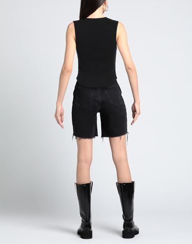 Agolde Woman Tank top Black Size XS Organic cotton, Lyocell, Elastane