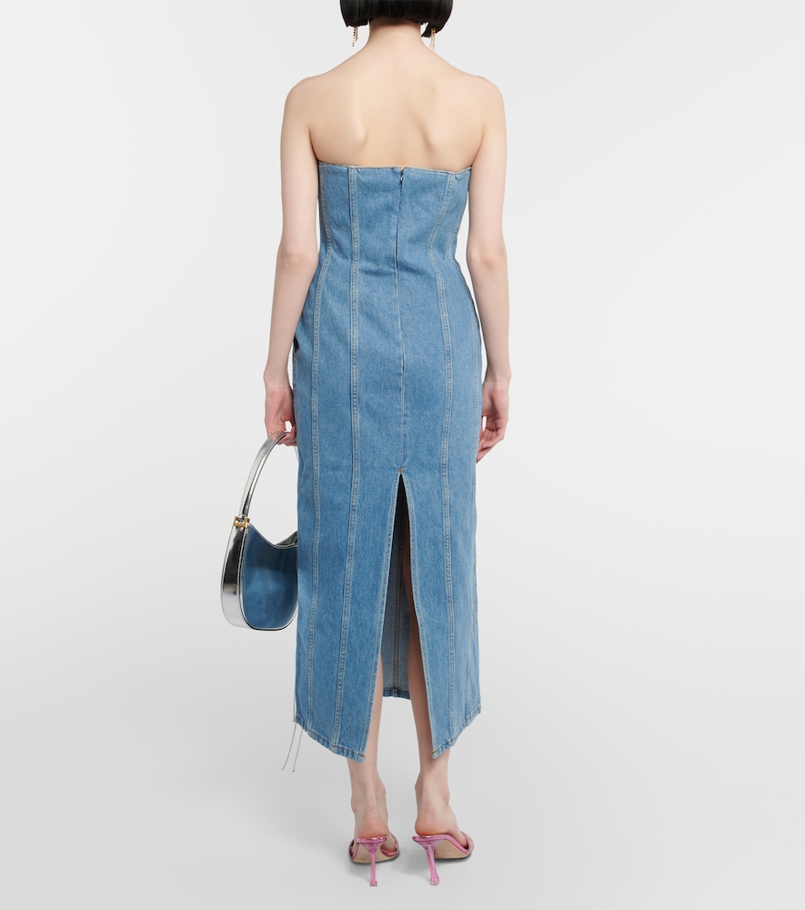 Denim midi dress