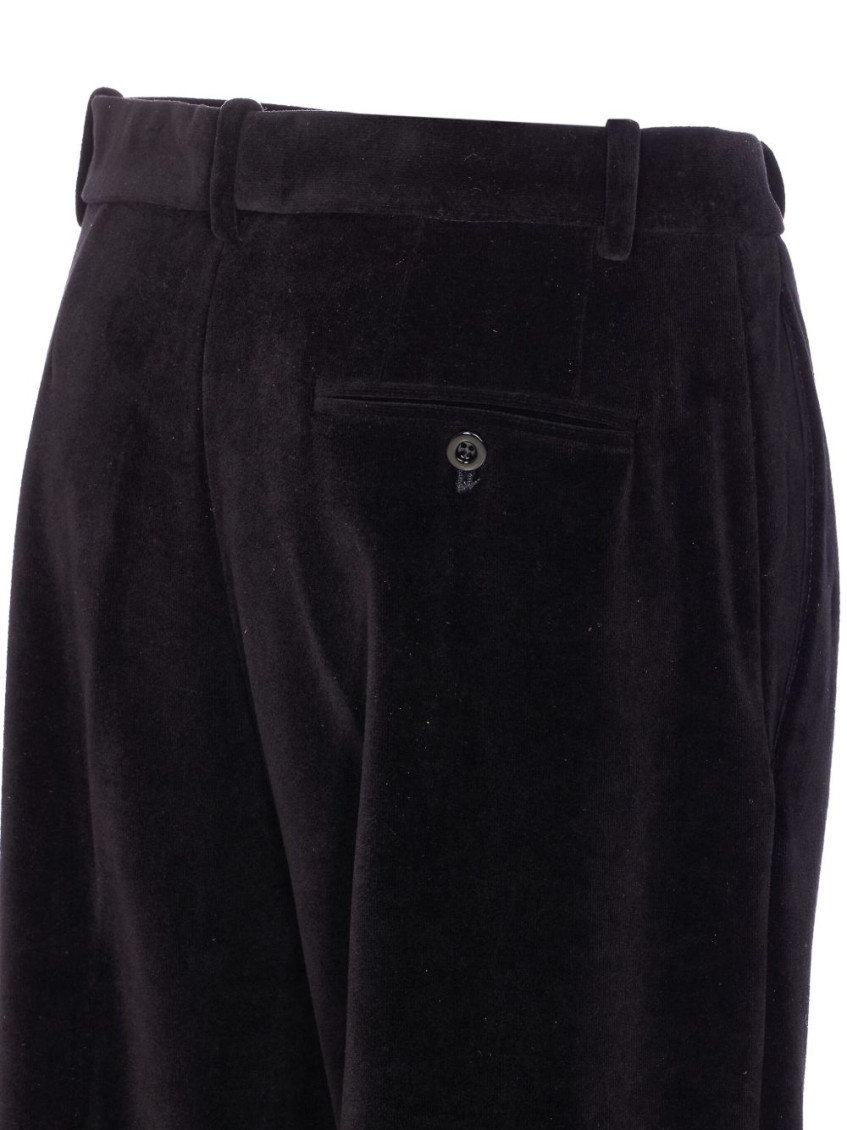 Cotton Wide-Leg Trousers