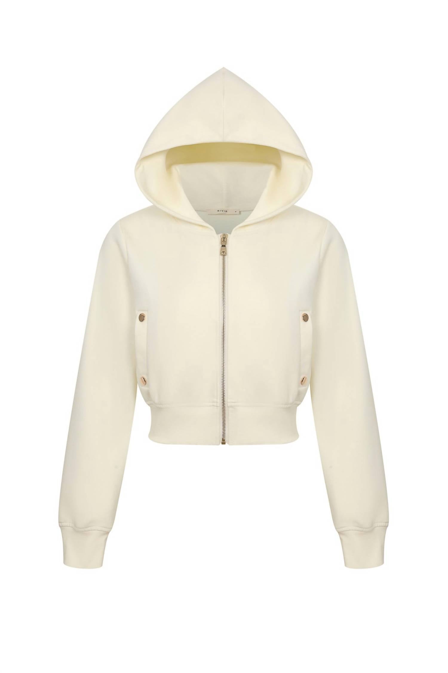 Women's Everyday Zip Up Hoodie In Cream
