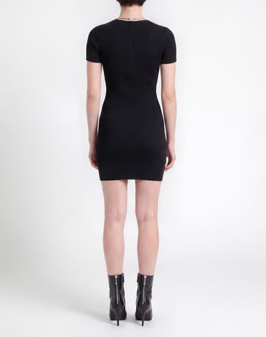Woman Mini dress Black Size M Viscose, Polyamide, Elastane
