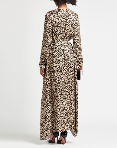 Woman Maxi dress Beige Size M Viscose