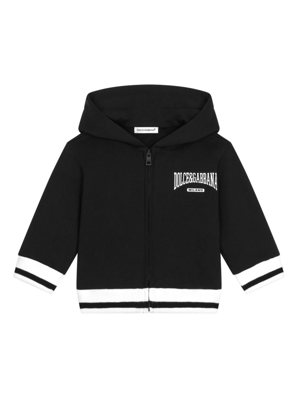 Logo-print hoodie - Black