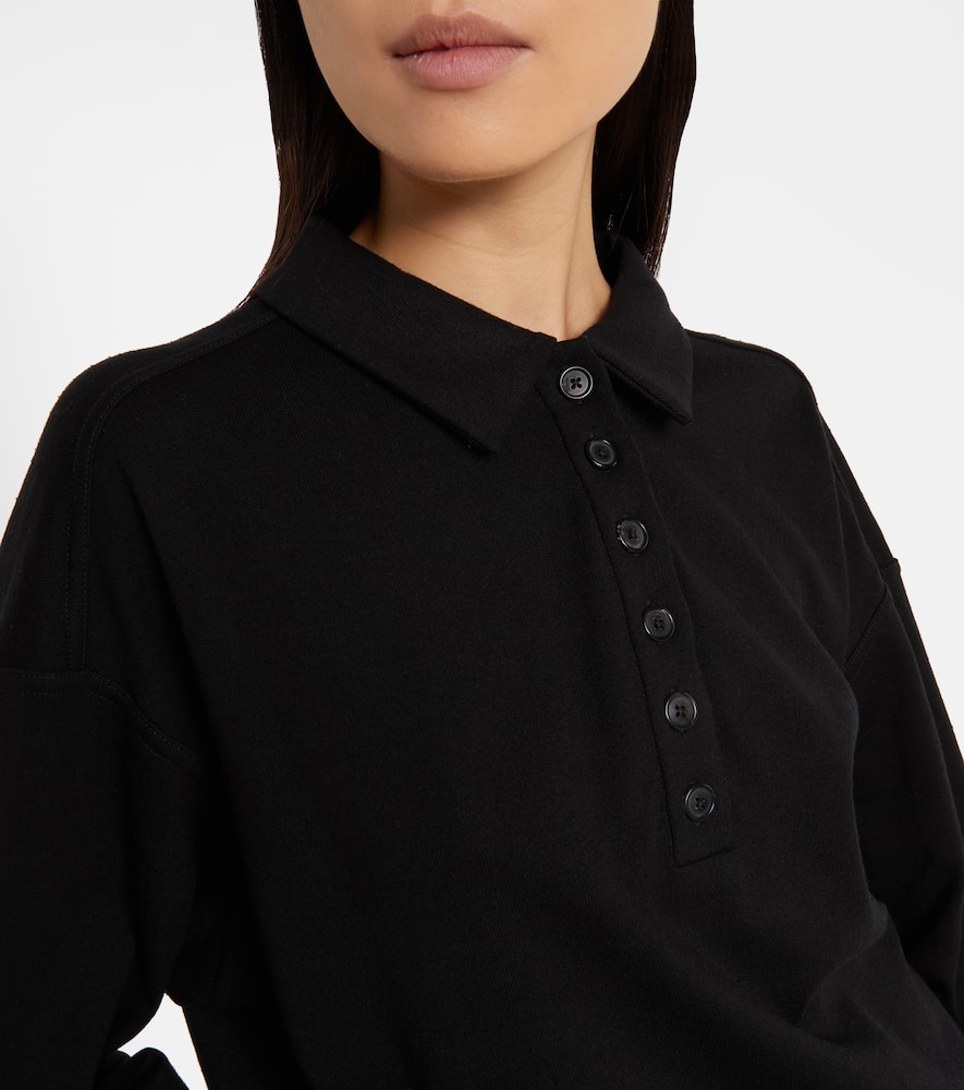 Faithful silk jersey polo sweater