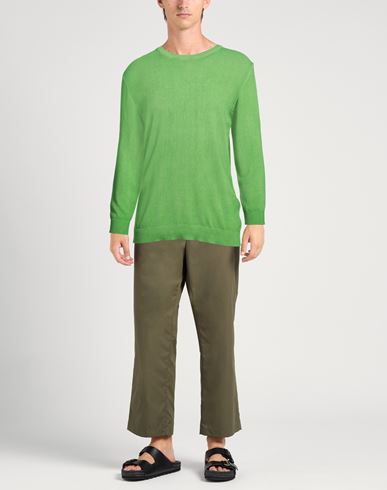 Man Sweater Green Size 36 Cotton