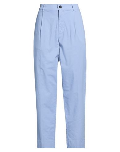 Woman Pants Light blue Size 28 Cotton, Elastane
