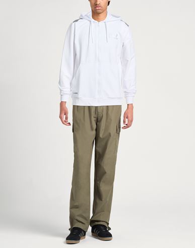 Man Sweatshirt White Size 3XL Cotton, Polyester, Elastane