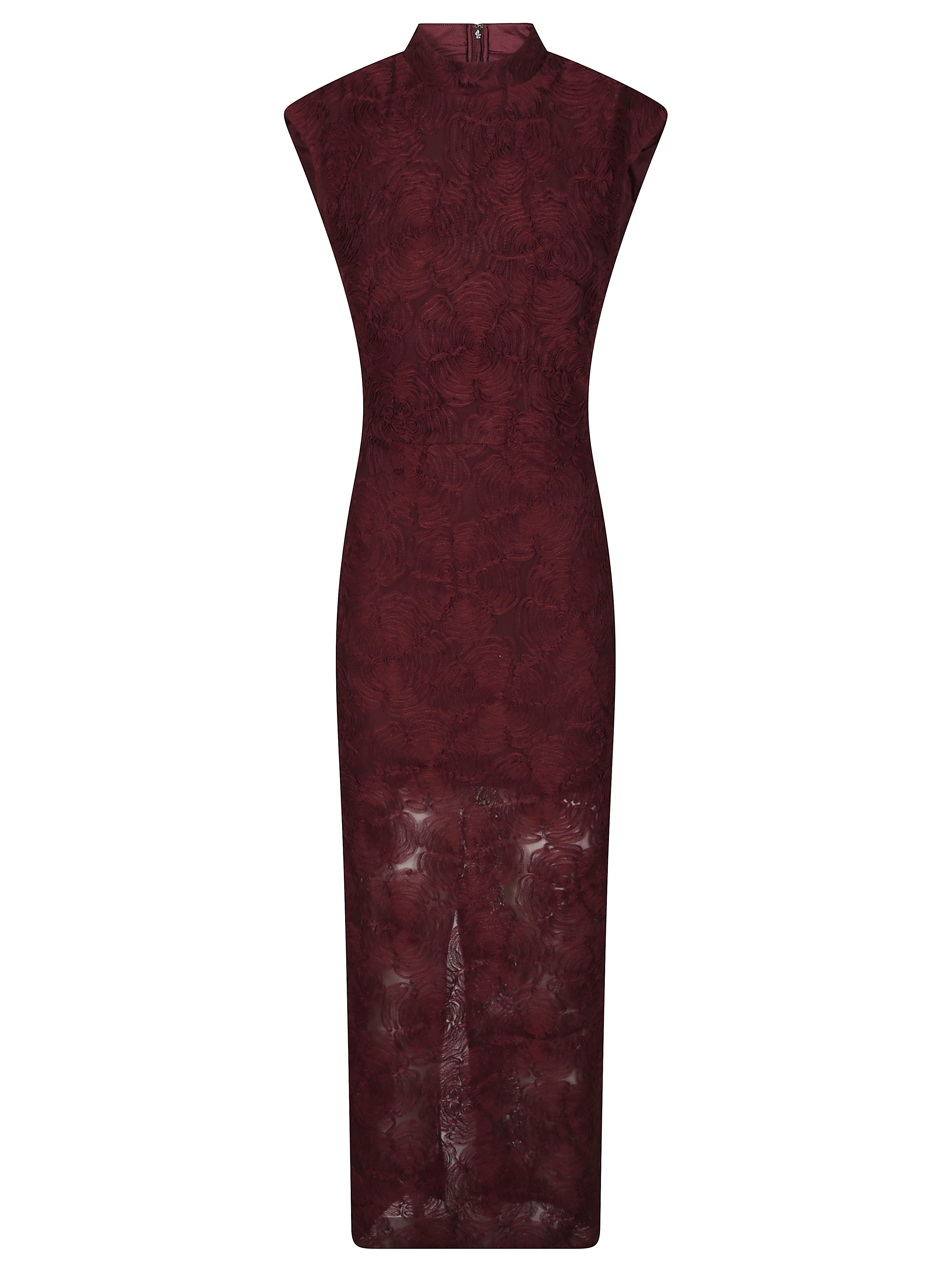 Floral Mesh Maxi Dress for Women
