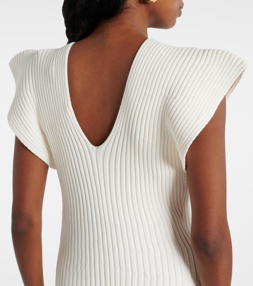 Trey ribbed-knit cocktail dress