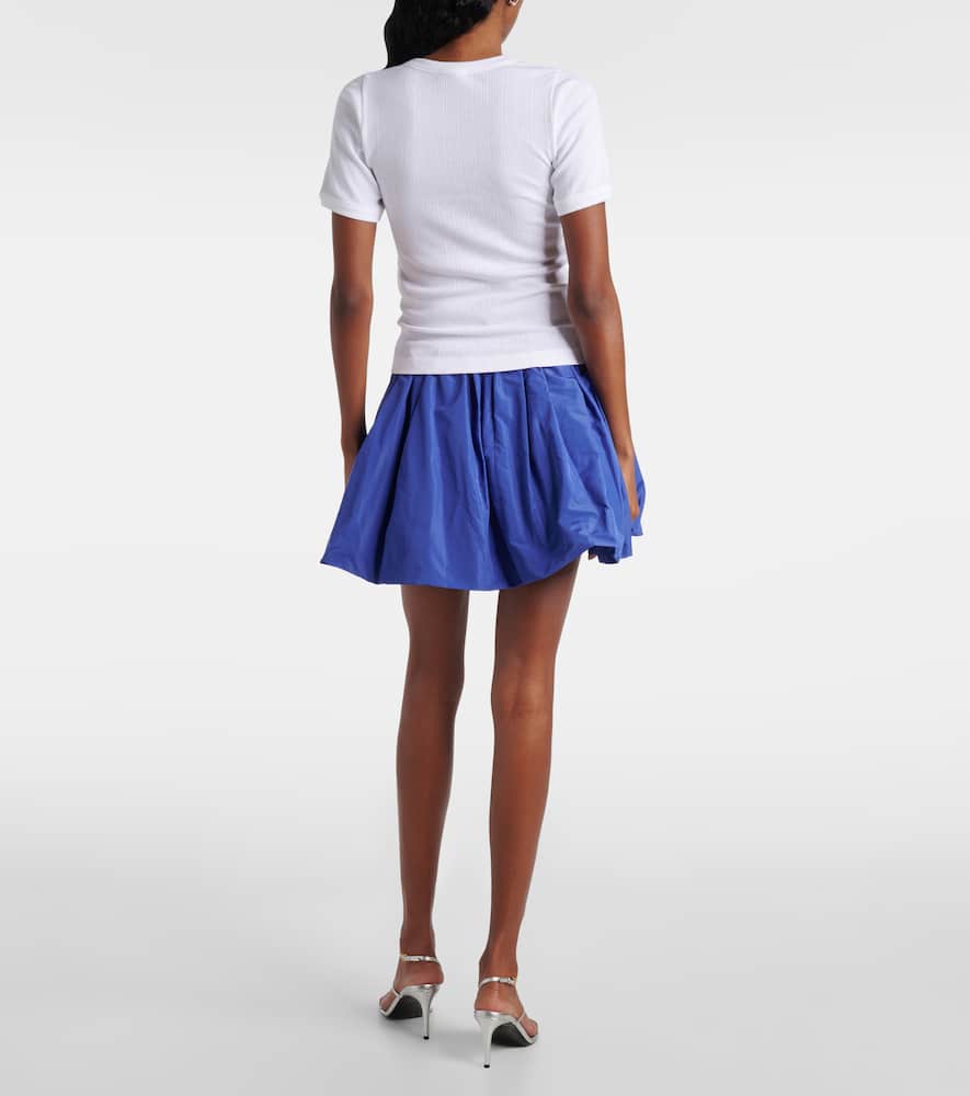 Ribbed-knit T-shirt