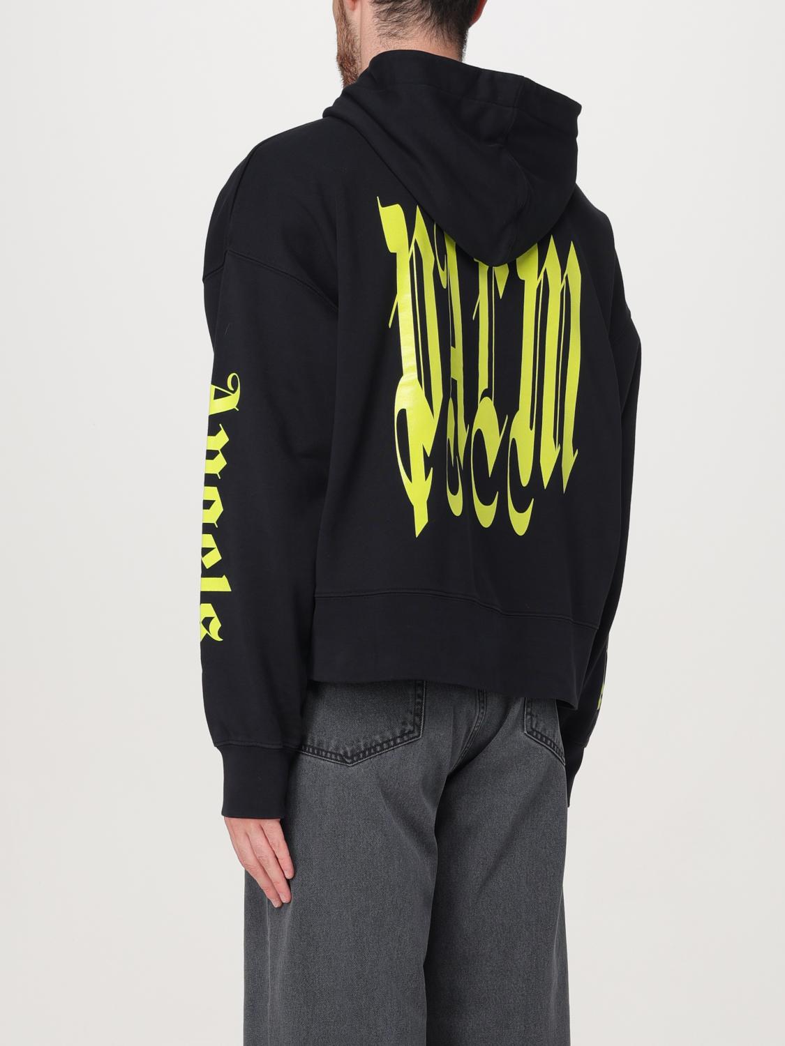 Logo-print cotton hoodie - Black