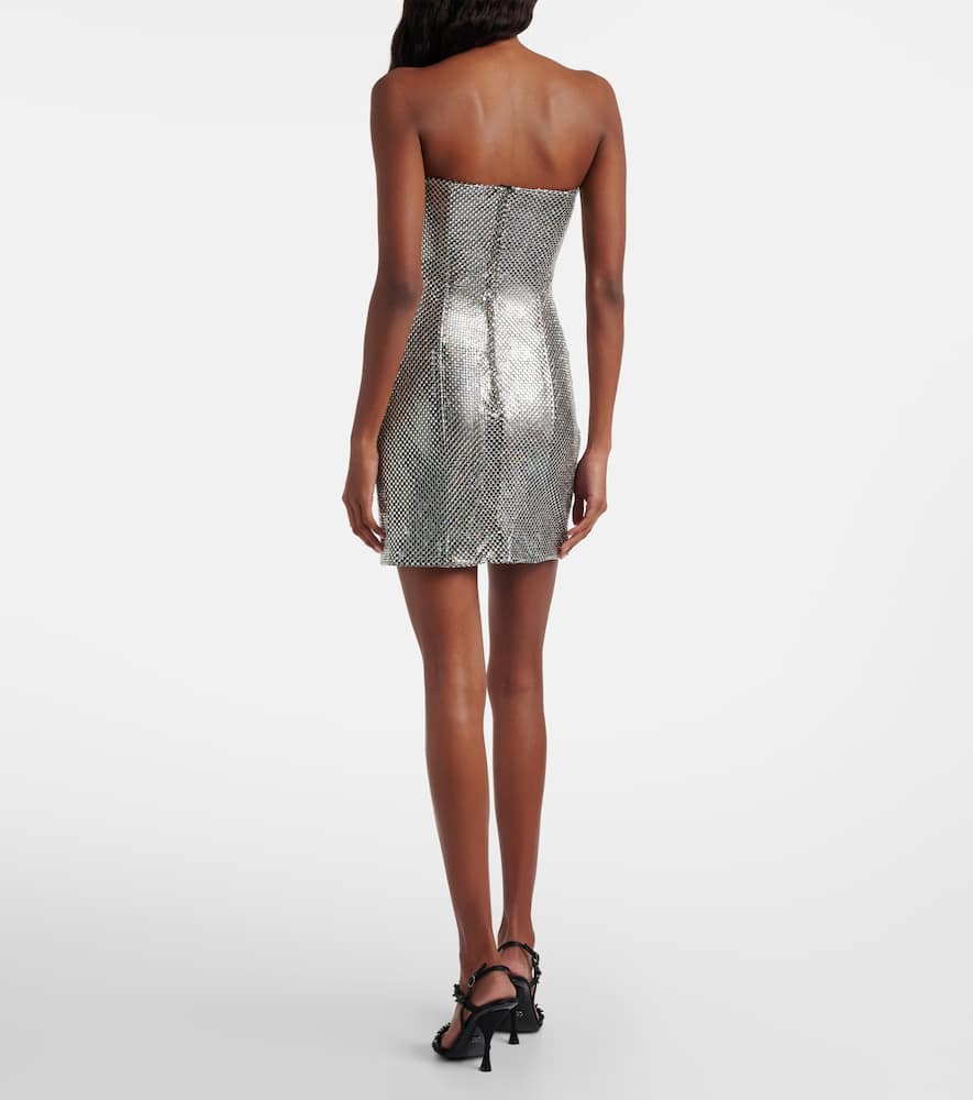 Embellished corset minidress
