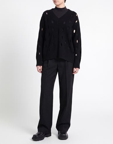 Woman Sweater Black Size 8 Wool, Cashmere