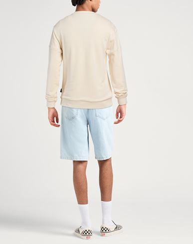 Man Sweatshirt Beige Size 3XL Cotton