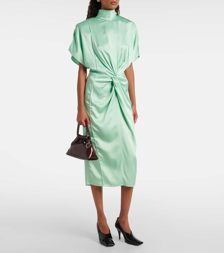 Satin midi dress