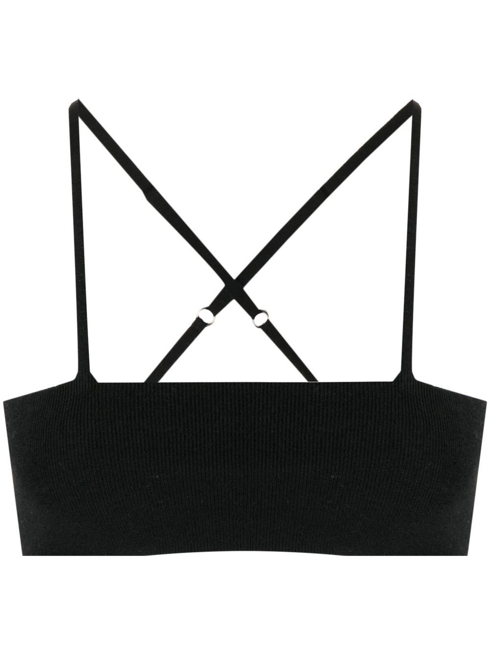 Babett cashmere bralette - Black
