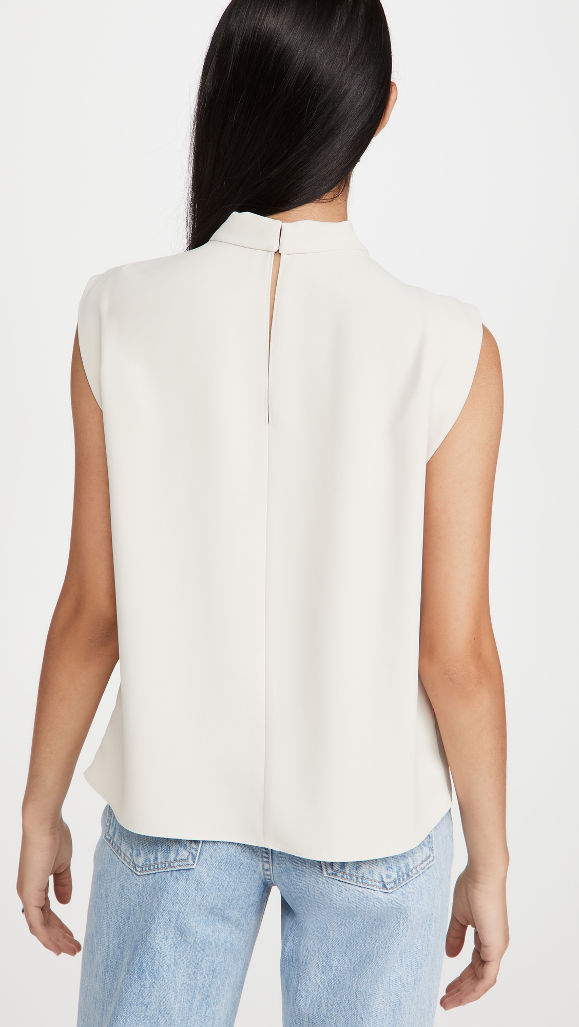 Sleeveless Fabienne Top Bone