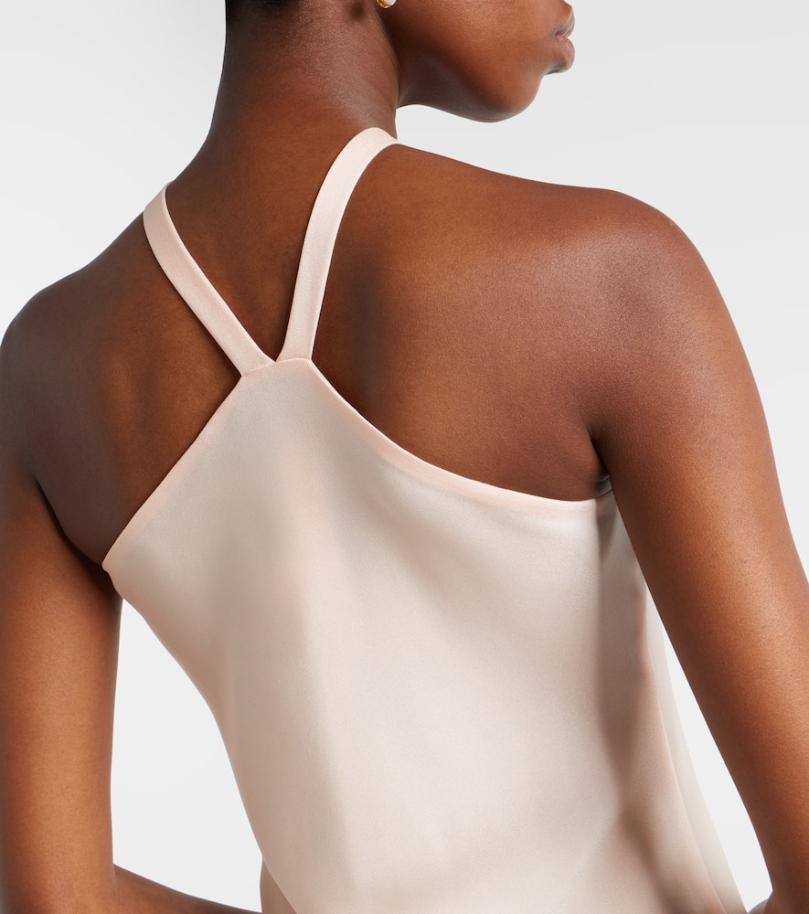 Ghiotto embellished satin slip dress