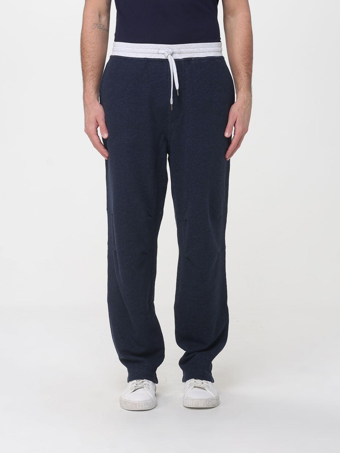Pants Men color Blue