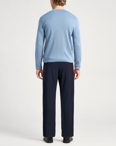 Man Pants Midnight blue Size 38 Virgin Wool, Polyamide, Elastane