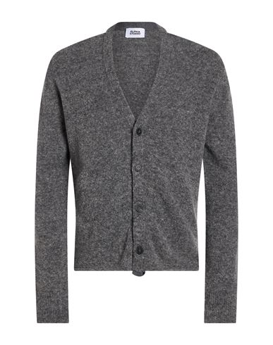 Man Cardigan Grey Size 40 Virgin Wool, Polyamide