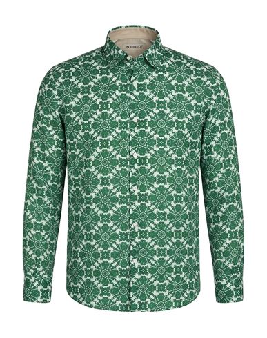 Man Shirt Green Size XL Linen