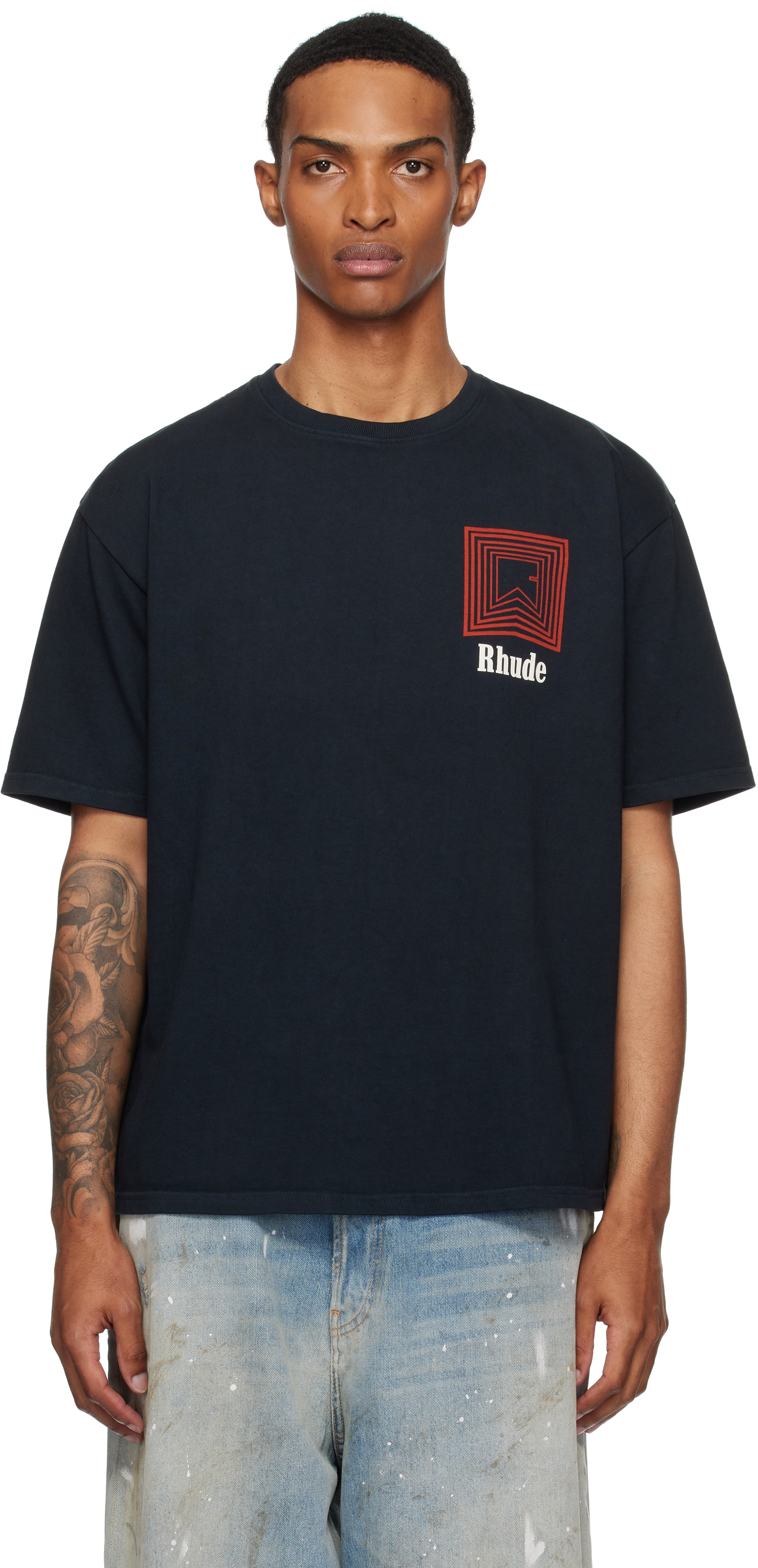 Black Chevron Logo Repeat T-shirt