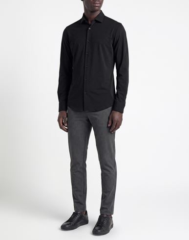 Man Shirt Black Size XL Nylon, Elastane