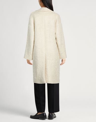 Woman Coat Ivory Size 0 Mohair wool, Wool, Polyamide, Alpaca wool