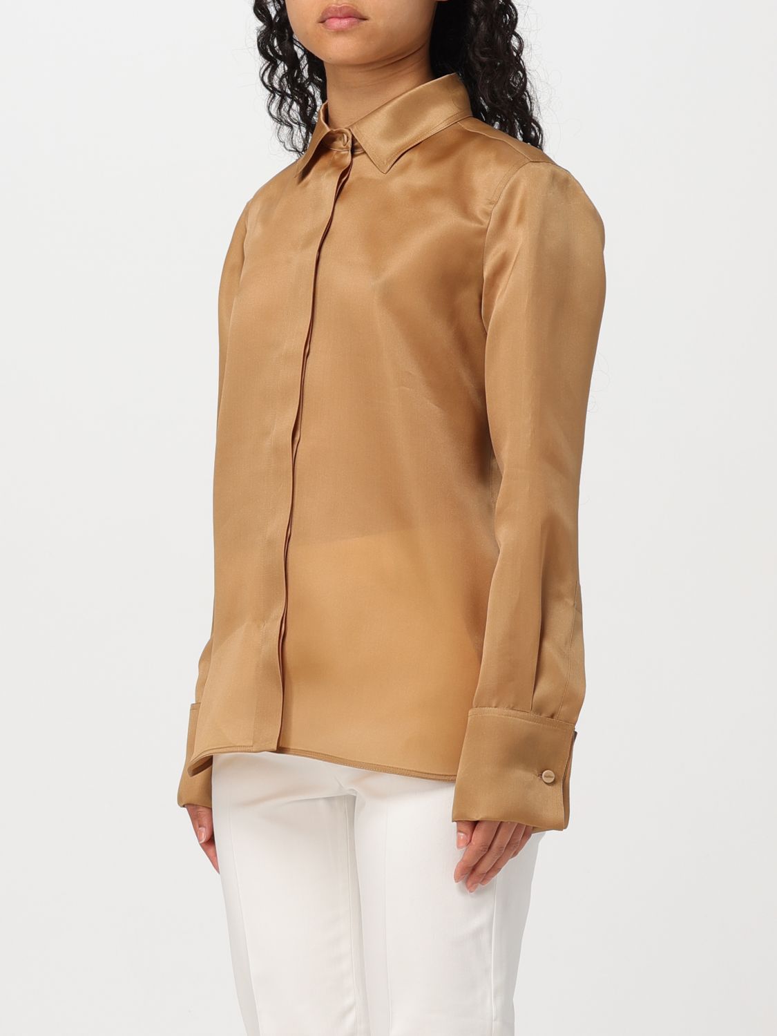 Shirt Woman color Leather