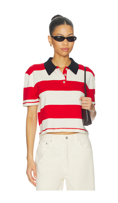 John & Jenn by Line Angelo Top in Preppy Crimson. XS also in