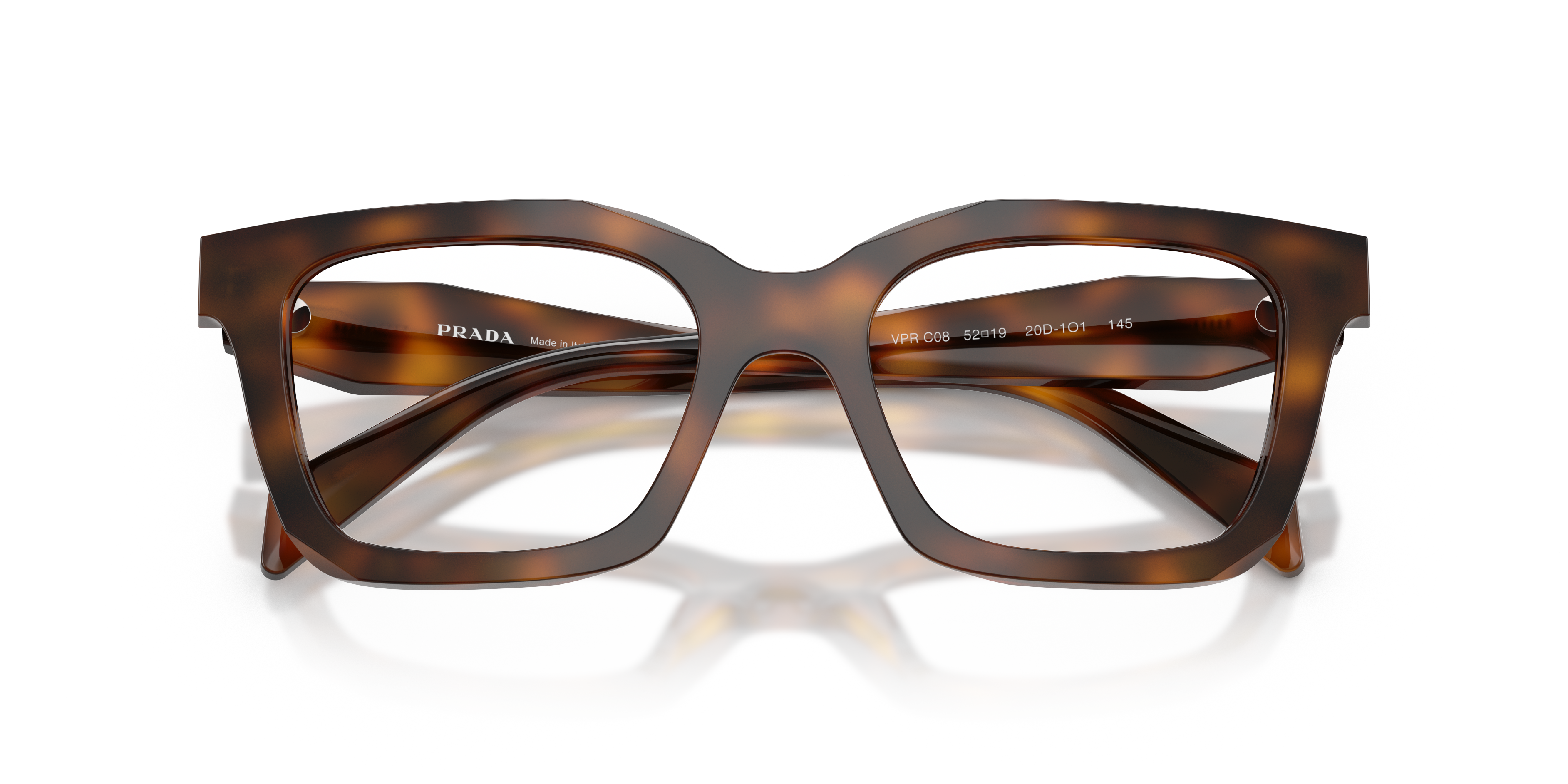 Prada Woman Prada PR C08V 20D1O1 Optical frames Acetate Havana Geometric Norma