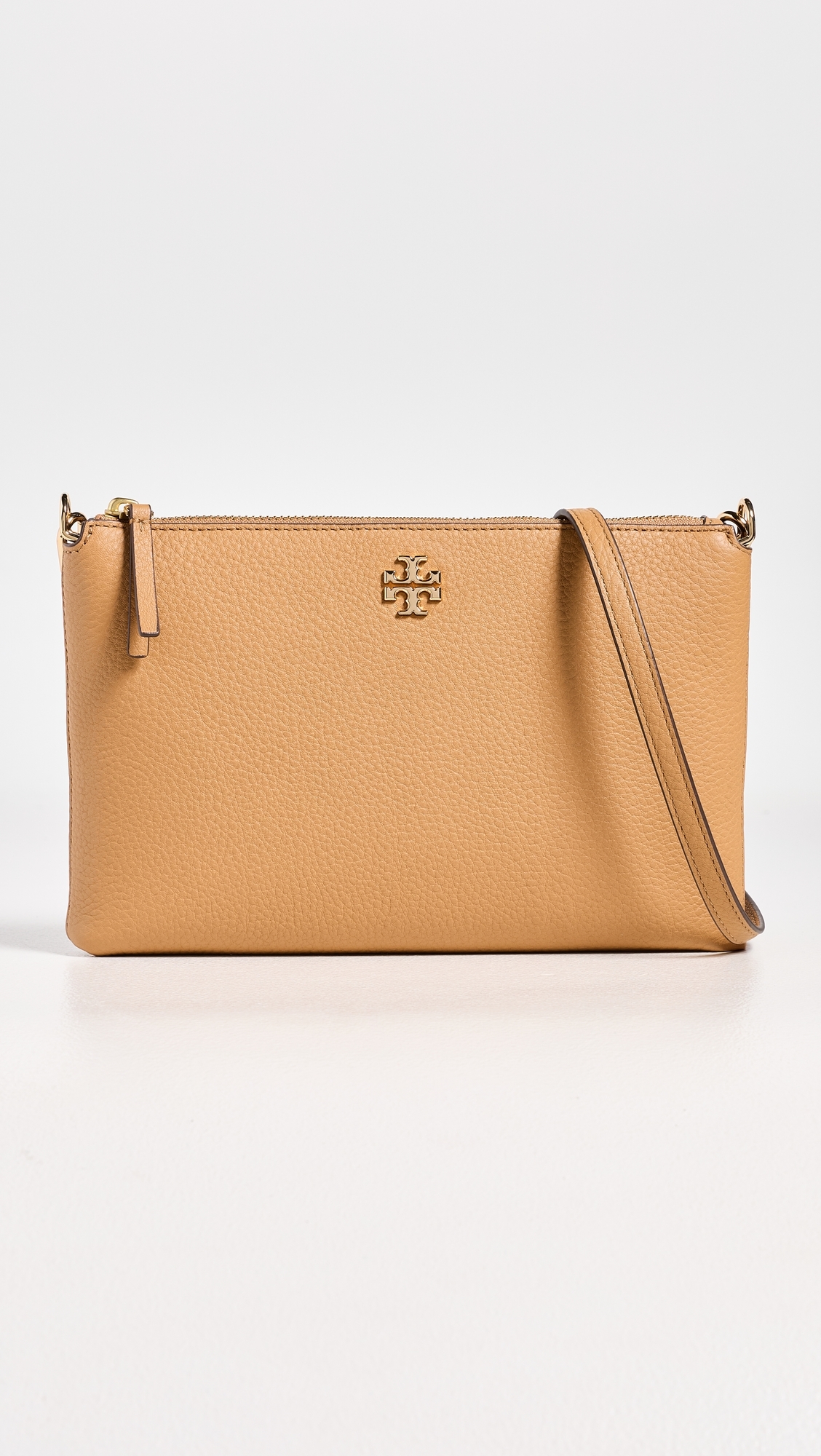 Mercer Pebbled Zip Crossbody Bag Tiramisu One Size