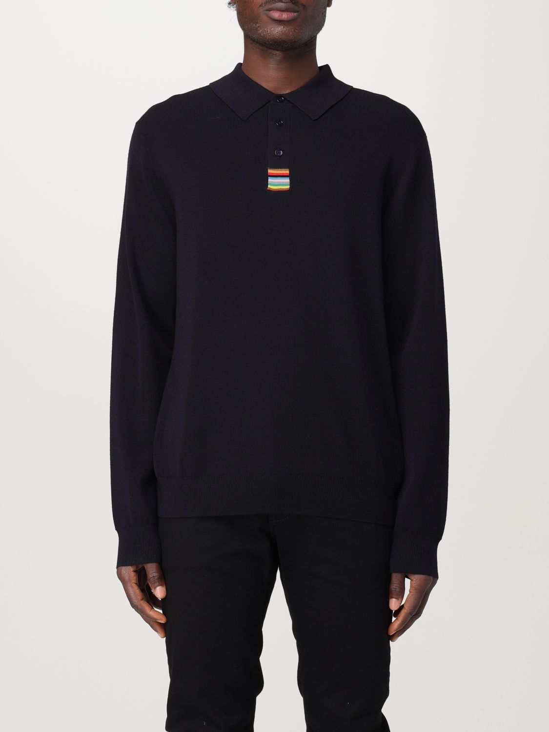 Knitted polo shirt - Blue