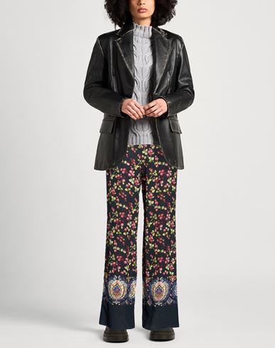 Woman Pants Midnight blue Size 10 Silk